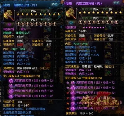 真倚天屠龙记装备属性解析与合成攻略