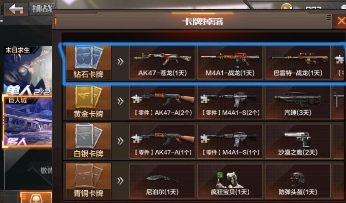 cf手游十大感人卡-CF手游十大感人卡