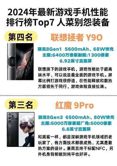 好看的游戏手机推荐排行榜-游戏手机性能排行