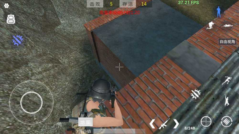 放逐游戏大逃杀屏蔽脚步声技巧：按跳跃键+房顶偷袭