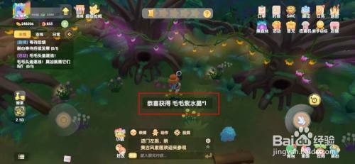 摩尔庄园手游毛毛紫水晶的获取指南：黑森林探险全攻略