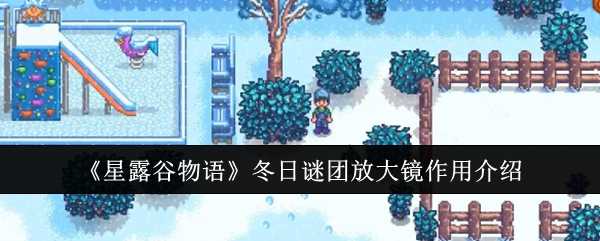 星露谷物语冬日谜团放大镜的作用与用法详解