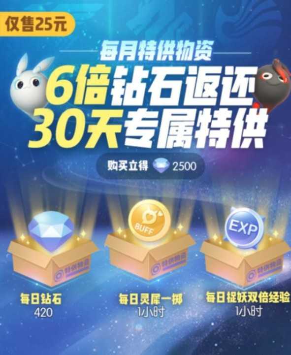 月卡每月特供物资与性价比解析：钻石累积与福利详情