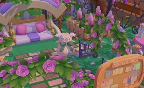 摩尔庄园手游七夕紫色花园布置全攻略