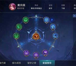 曙光英雄黄月英星盘搭配与连招攻略分享