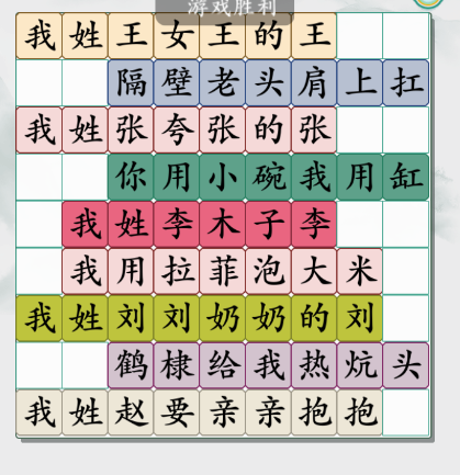 疯狂梗传找百家姓通关全攻略