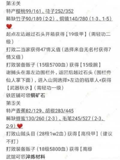 江湖悠悠第二章通关全攻略
