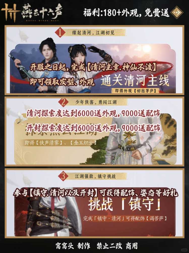 燕云十六声手游开服福利全攻略