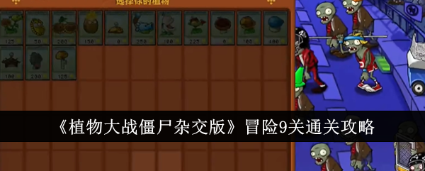 植物大战僵尸杂交版冒险9关通关秘籍
