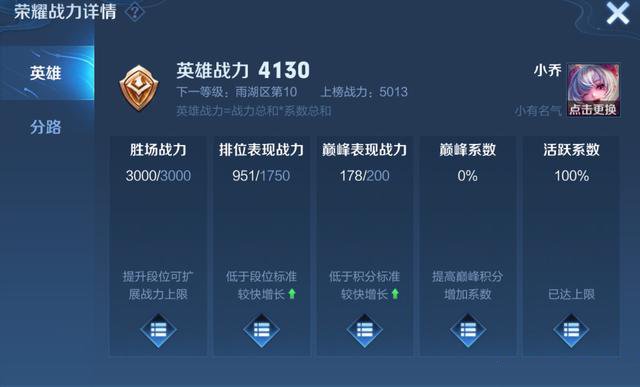 王者荣耀英雄战力值计算详解：五部分构成及提升方法
