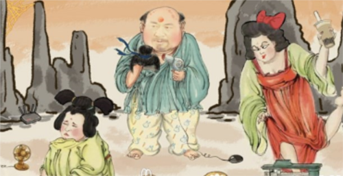 汉字找茬王三口之家关卡：谐音联想与细节合成通关攻略
