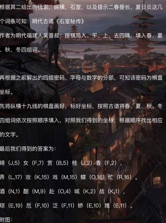犯罪大师花木兰全关答案解析与解题思路
