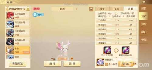 梦想新大陆神兽技能全解析