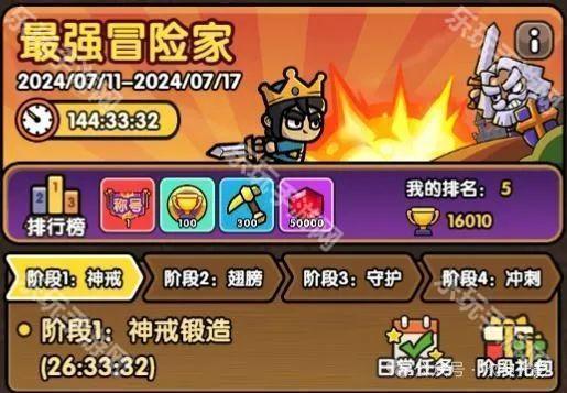 次神光之觉醒最强冒险家活动攻略:资源规划与阶段玩法详解