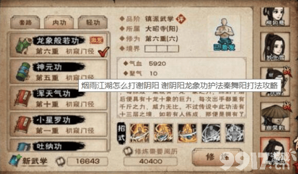 烟雨江湖龙象功护法打法攻略：装备策略与核心技巧解析