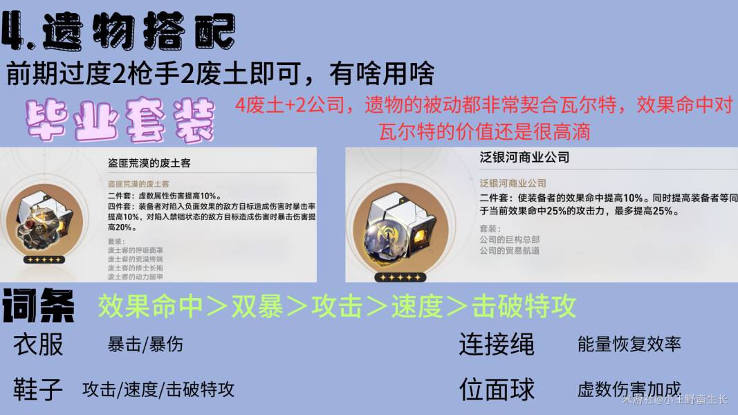瓦尔特杨光锥遗器配队攻略：全面培养与实用搭配