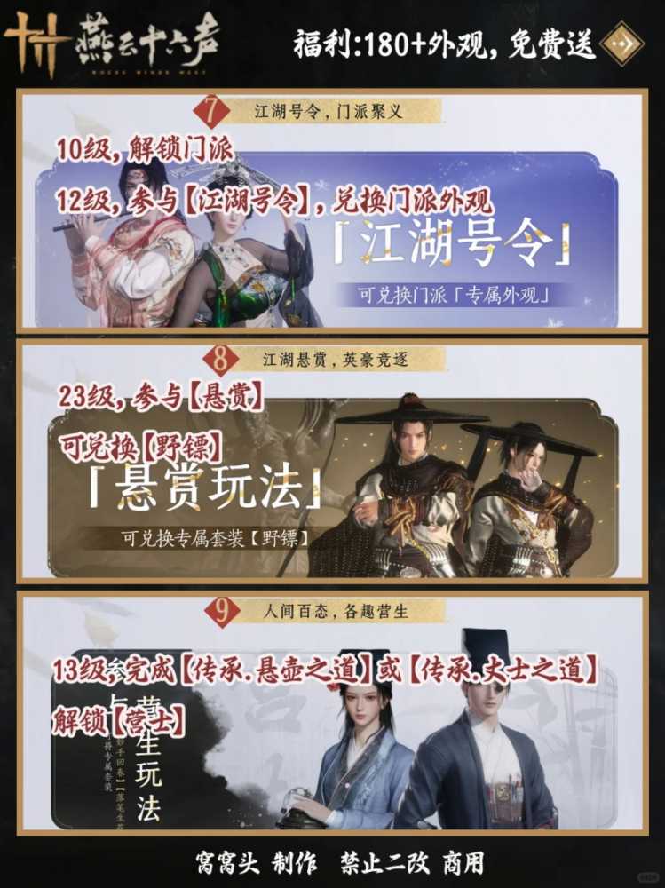 燕云十六声手游开服福利全攻略
