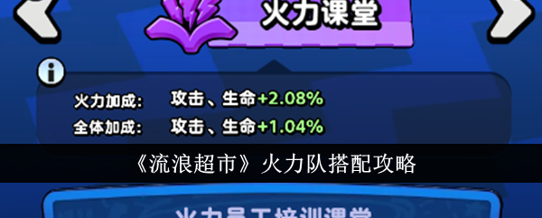 流浪超市火力队搭配指南：核心阵容与实战策略