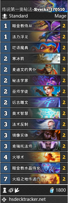 炉石传说5.10环境速递：奥秘法与奇迹贼称霸传说榜