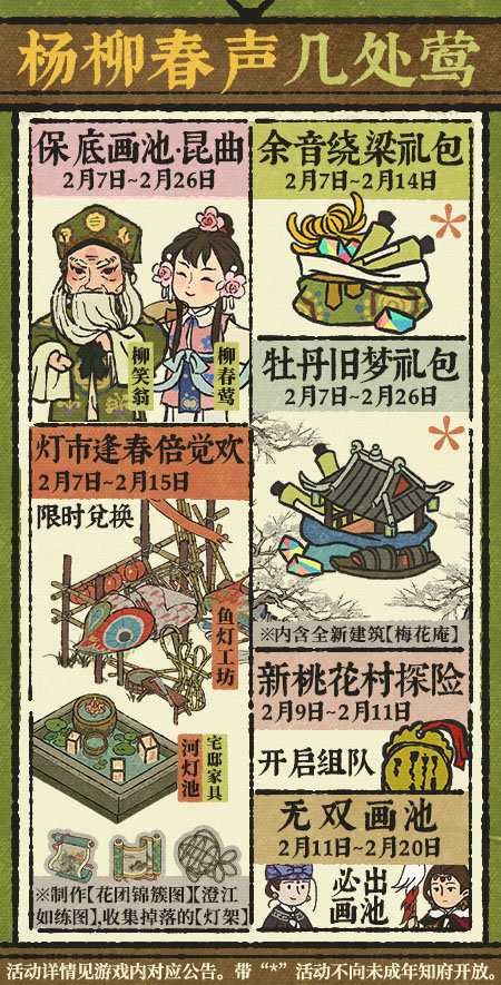 江南百景图杨柳春声几处莺活动全解析：时间、玩法与福利深度指南