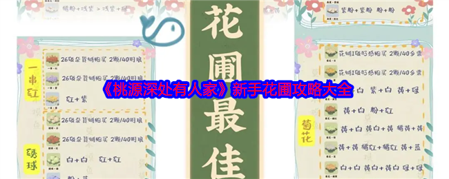 桃源深处有人家新手花圃种植全攻略