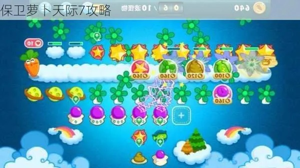保卫萝卜天际7关怎么过,通关技巧与炮塔布局详解