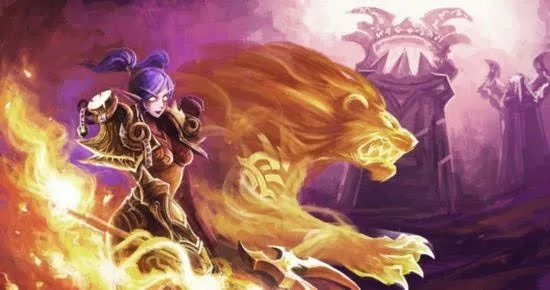 魔兽世界烈焰德鲁伊变身到底有多酷炫？