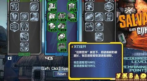 无主之地2技能点解析,如何获取全部技能点,技能树深度对比
